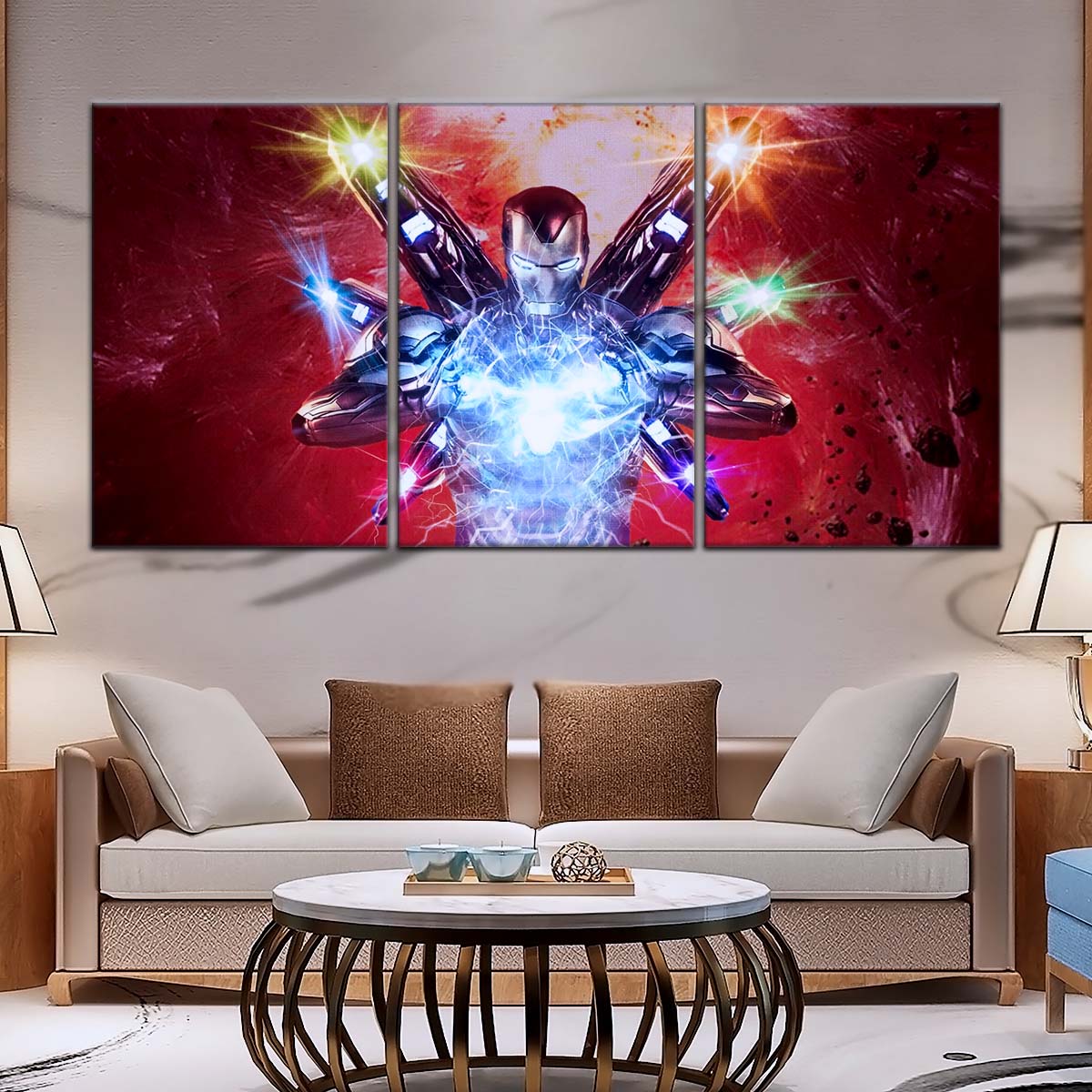 Marvel Wall Art - MCU5029 - Iron Man - Tony Stark’s Power Unleashed - Avengers Endgame - Marvel Cinematic Universe Poster - Marvel Cinematic Universe Canvas