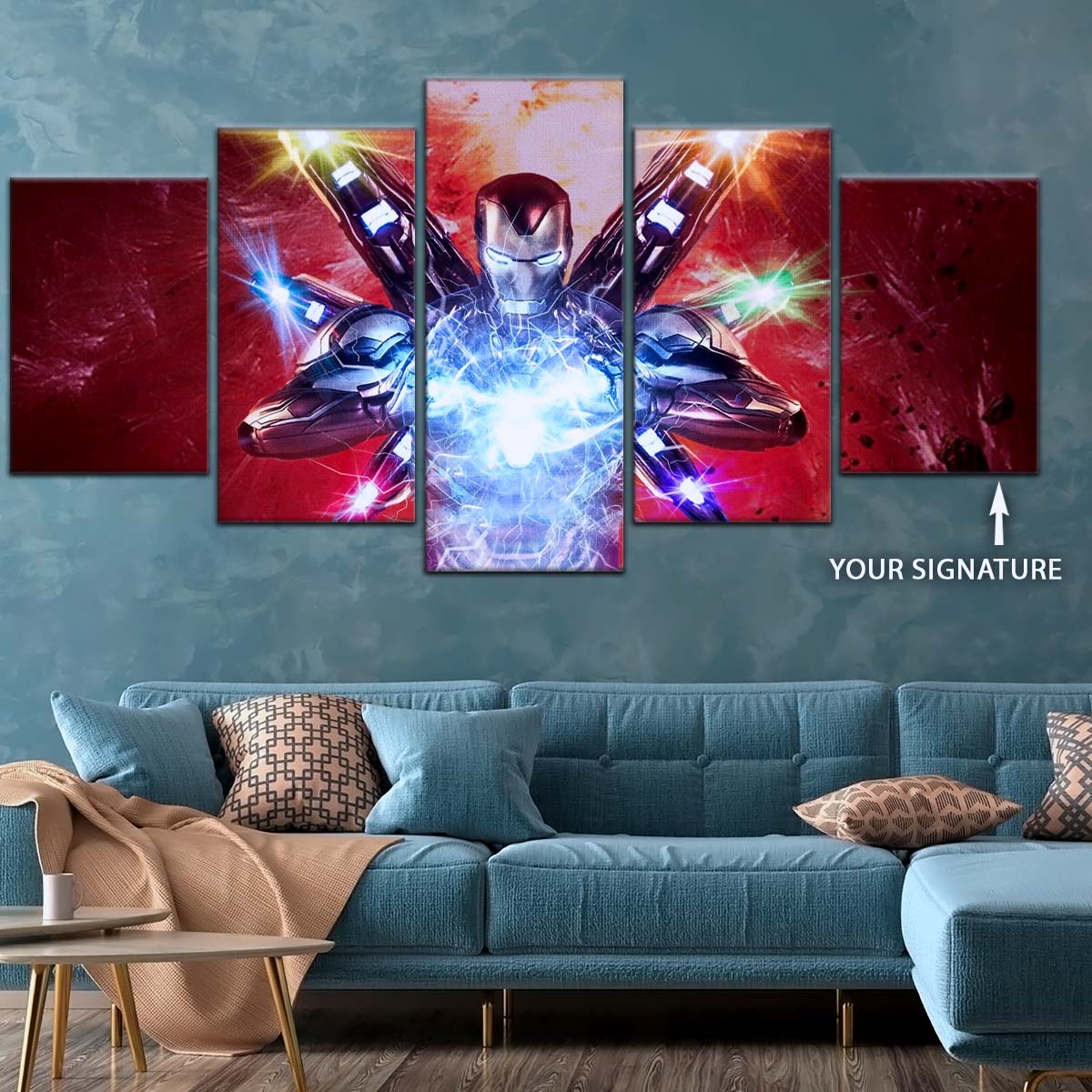 Marvel Wall Art - MCU5029 - Iron Man - Tony Stark’s Power Unleashed - Avengers Endgame - Marvel Cinematic Universe Poster - Marvel Cinematic Universe Canvas