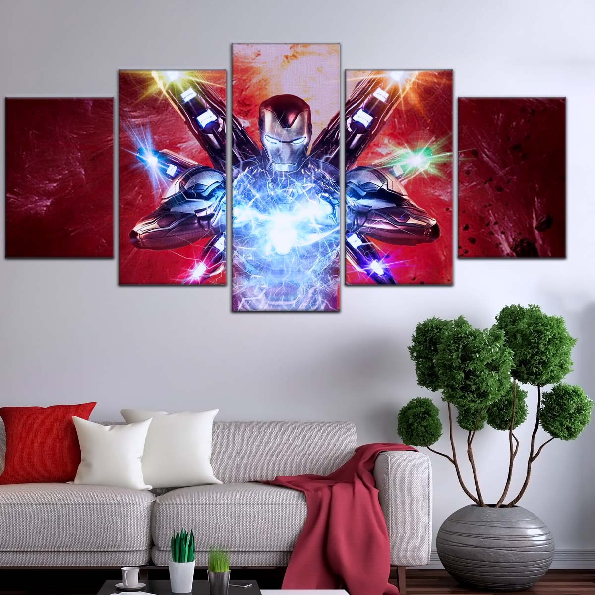 Marvel Wall Art - MCU5029 - Iron Man - Tony Stark’s Power Unleashed - Avengers Endgame - Marvel Cinematic Universe Poster - Marvel Cinematic Universe Canvas