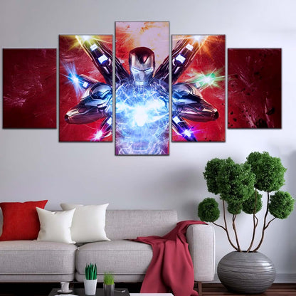 Marvel Wall Art - MCU5029 - Iron Man - Tony Stark’s Power Unleashed - Avengers Endgame - Marvel Cinematic Universe Poster - Marvel Cinematic Universe Canvas