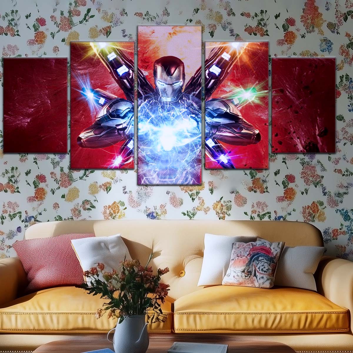 Marvel Wall Art - MCU5029 - Iron Man - Tony Stark’s Power Unleashed - Avengers Endgame - Marvel Cinematic Universe Poster - Marvel Cinematic Universe Canvas
