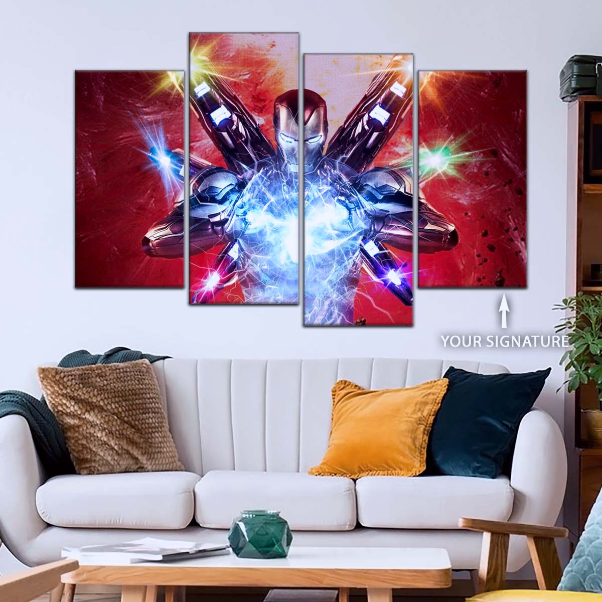 Marvel Wall Art - MCU5029 - Iron Man - Tony Stark’s Power Unleashed - Avengers Endgame - Marvel Cinematic Universe Poster - Marvel Cinematic Universe Canvas