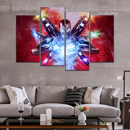 Marvel Wall Art - MCU5029 - Iron Man - Tony Stark’s Power Unleashed - Avengers Endgame - Marvel Cinematic Universe Poster - Marvel Cinematic Universe Canvas
