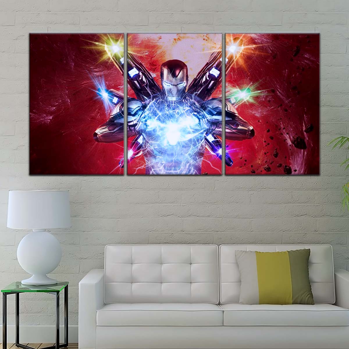 Marvel Wall Art - MCU5029 - Iron Man - Tony Stark’s Power Unleashed - Avengers Endgame - Marvel Cinematic Universe Poster - Marvel Cinematic Universe Canvas