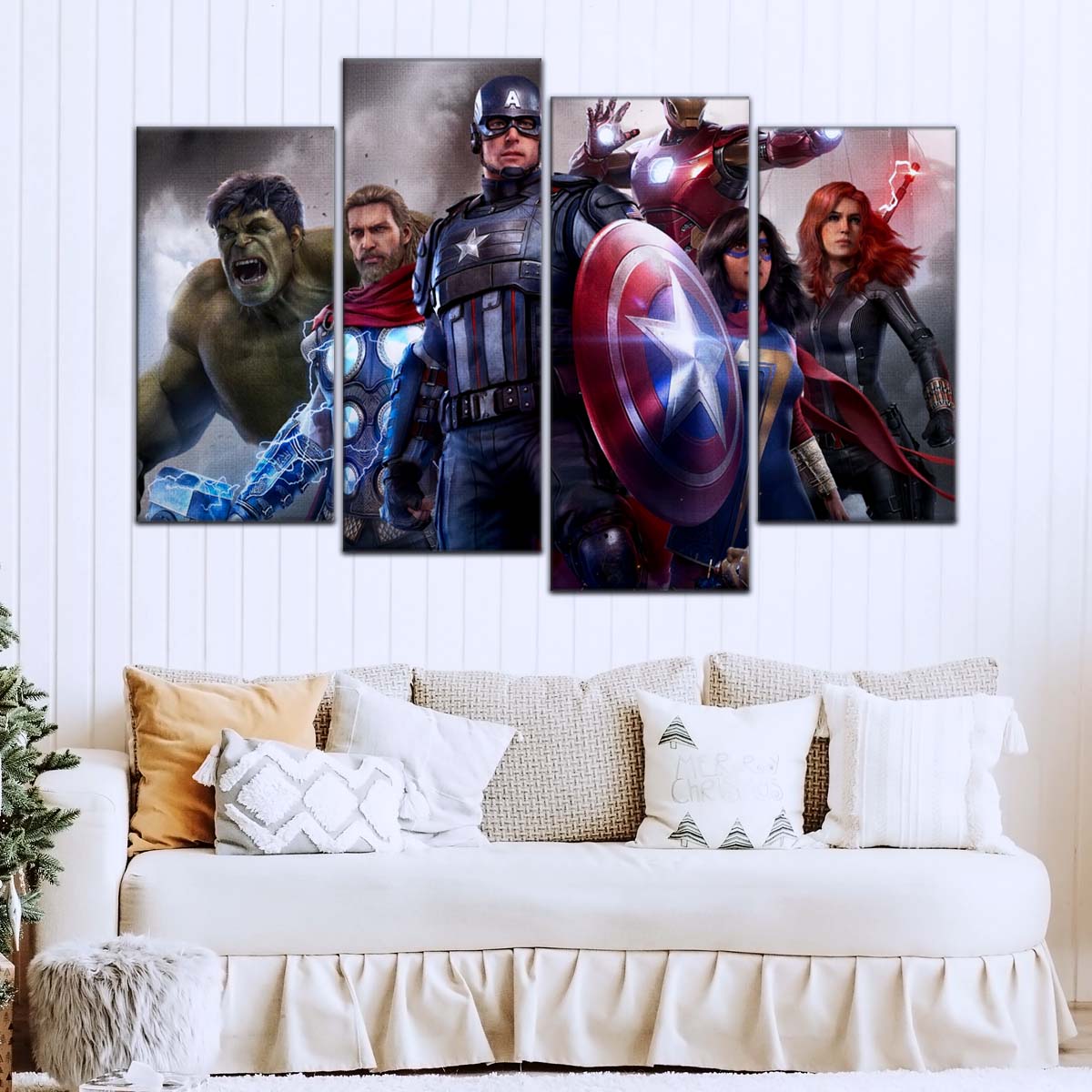 Marvel Wall Art - MCU5035 - Hulk - Thor - Captain America - Iron Man - Ms. Marvel - Marvel's Avengers - Marvel Cinematic Universe Poster - Marvel Cinematic Universe Canvas