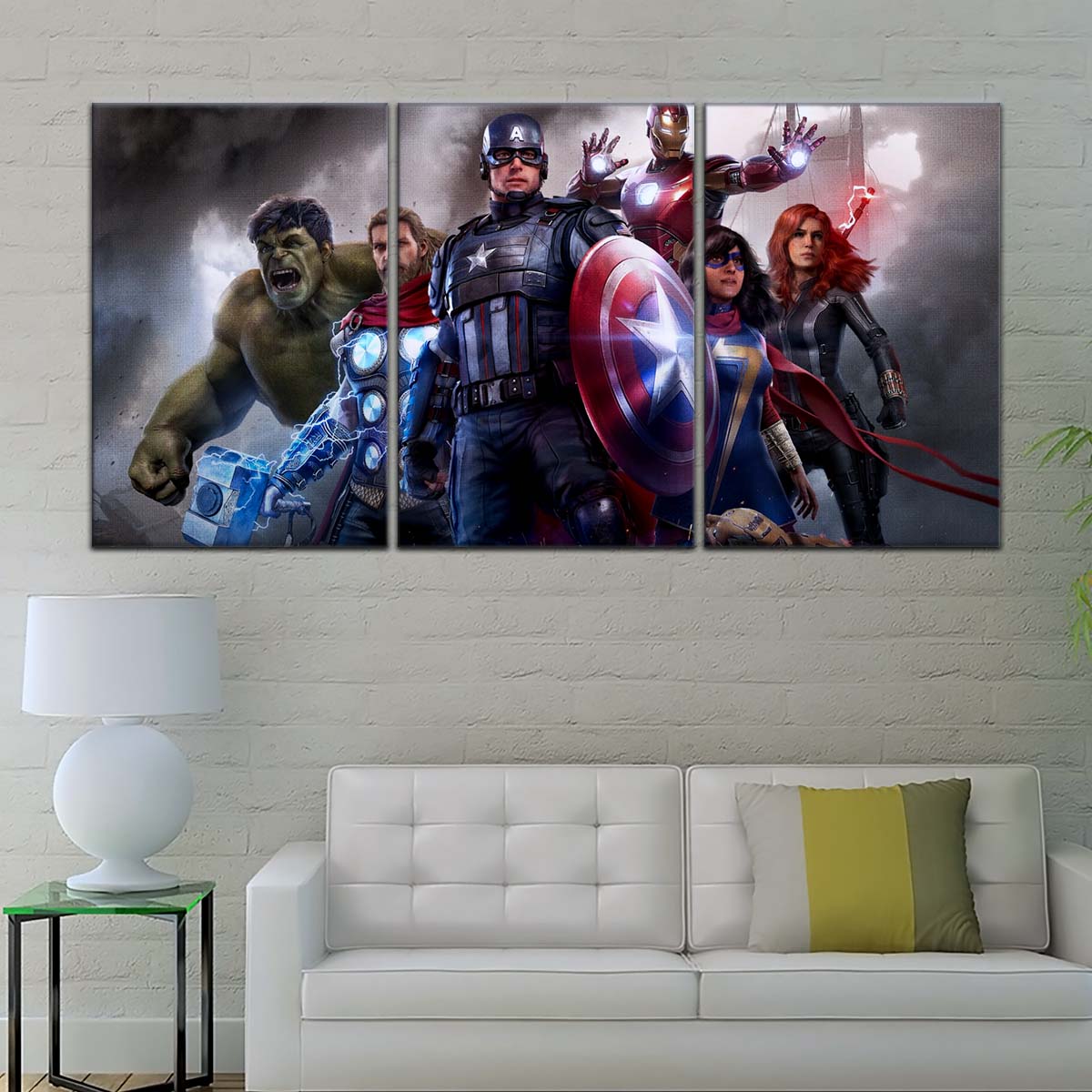 Marvel Wall Art - MCU5035 - Hulk - Thor - Captain America - Iron Man - Ms. Marvel - Marvel's Avengers - Marvel Cinematic Universe Poster - Marvel Cinematic Universe Canvas