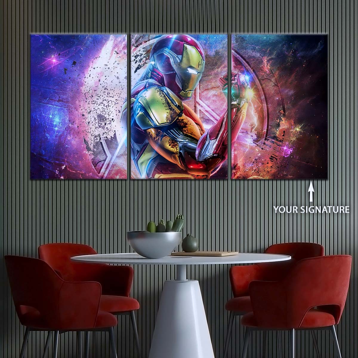 Marvel Wall Art - MCU5037 - Infinity Gauntlet Iron Man - Avengers EndGame - Marvel Cinematic Universe Poster - Marvel Cinematic Universe Canvas
