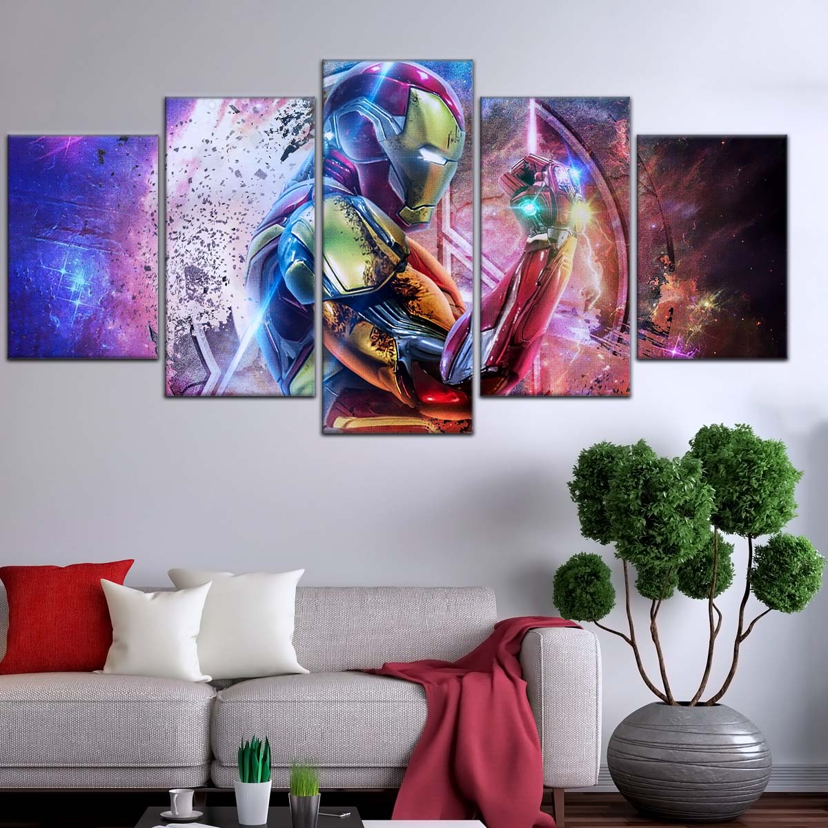 Marvel Wall Art - MCU5037 - Infinity Gauntlet Iron Man - Avengers EndGame - Marvel Cinematic Universe Poster - Marvel Cinematic Universe Canvas