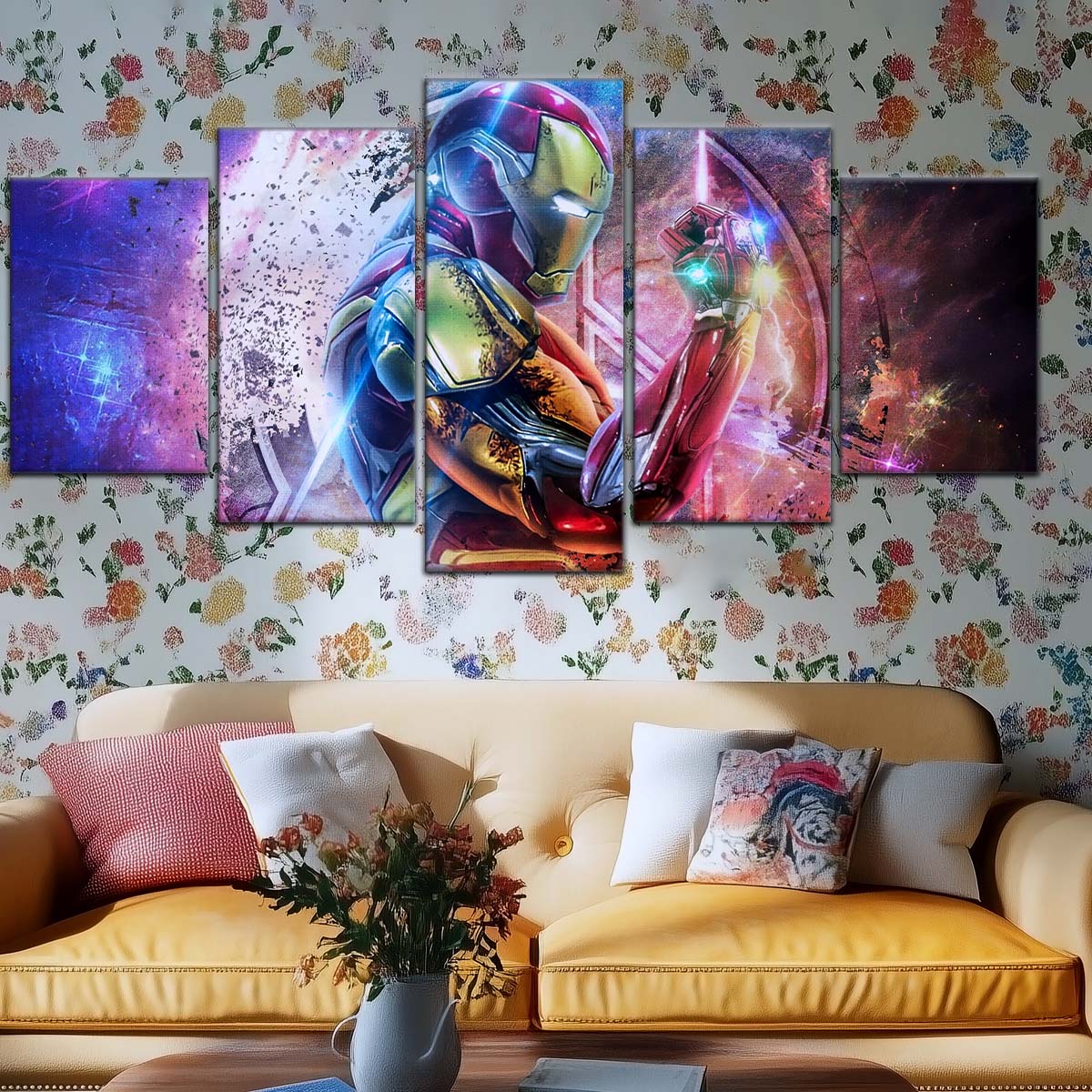 Marvel Wall Art - MCU5037 - Infinity Gauntlet Iron Man - Avengers EndGame - Marvel Cinematic Universe Poster - Marvel Cinematic Universe Canvas