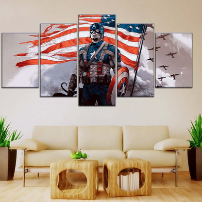 Marvel Wall Art - MCU5042 - Captain America - Marvel Cinematic Universe Poster - Marvel Cinematic Universe Canvas