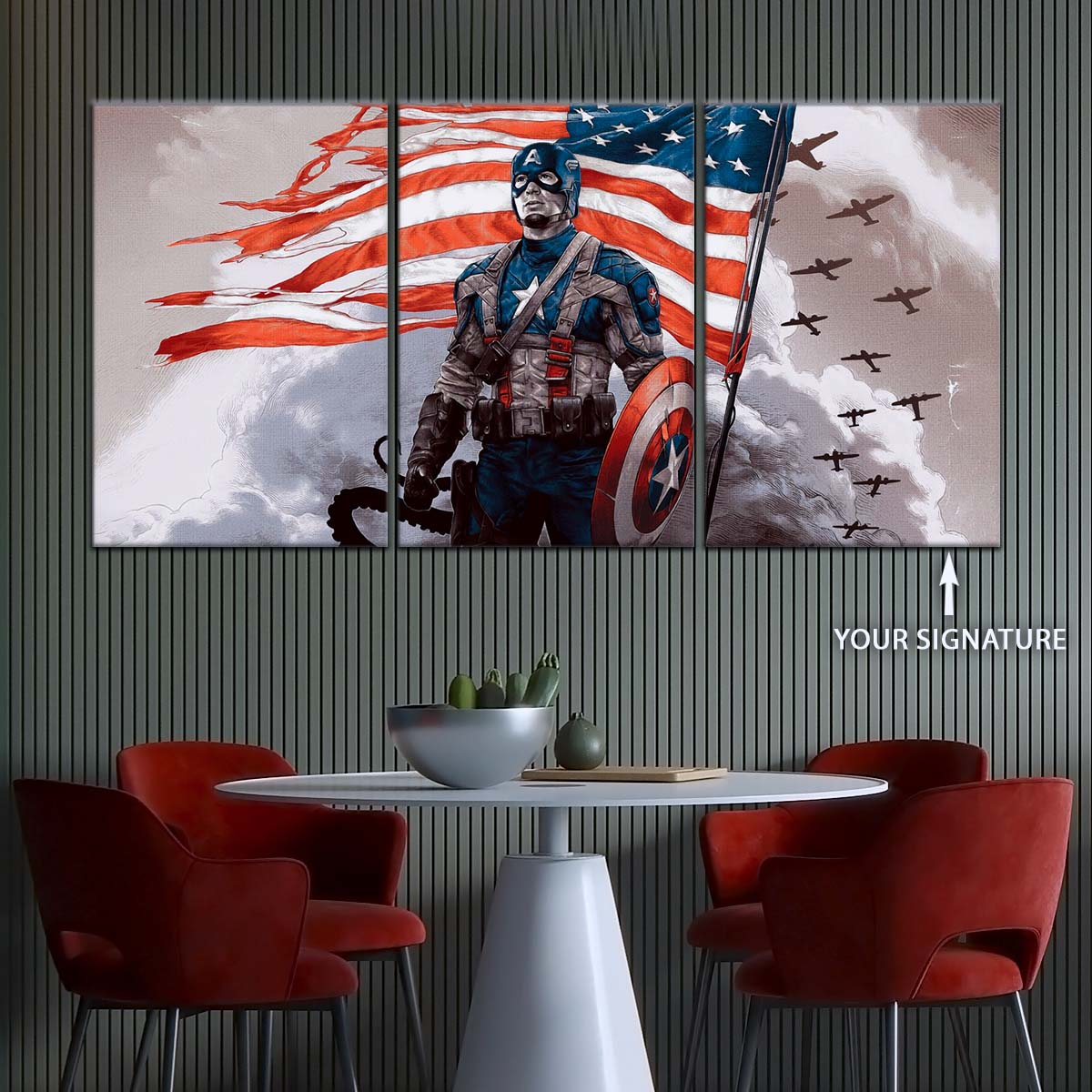 Marvel Wall Art - MCU5042 - Captain America - Marvel Cinematic Universe Poster - Marvel Cinematic Universe Canvas