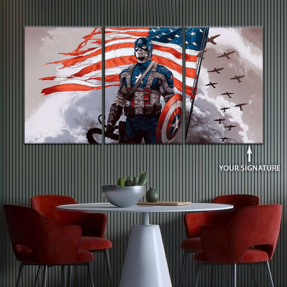 Marvel Wall Art - MCU5042 - Captain America - Marvel Cinematic Universe Poster - Marvel Cinematic Universe Canvas