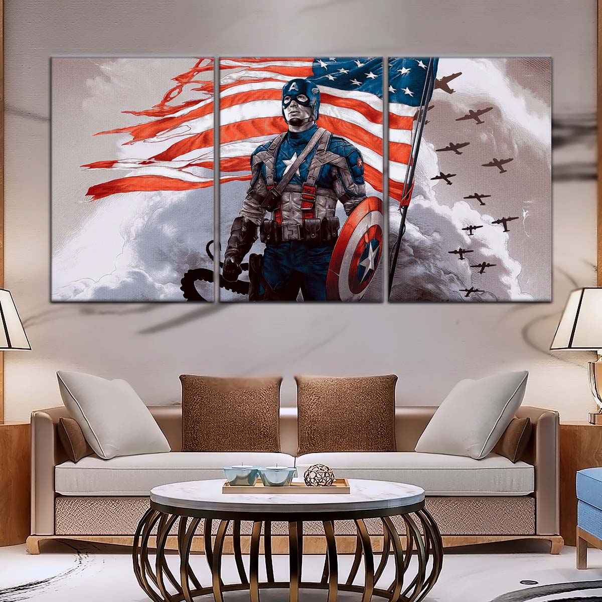 Marvel Wall Art - MCU5042 - Captain America - Marvel Cinematic Universe Poster - Marvel Cinematic Universe Canvas