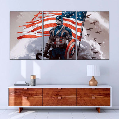 Marvel Wall Art - MCU5042 - Captain America - Marvel Cinematic Universe Poster - Marvel Cinematic Universe Canvas