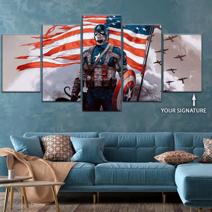 Marvel Wall Art - MCU5042 - Captain America - Marvel Cinematic Universe Poster - Marvel Cinematic Universe Canvas