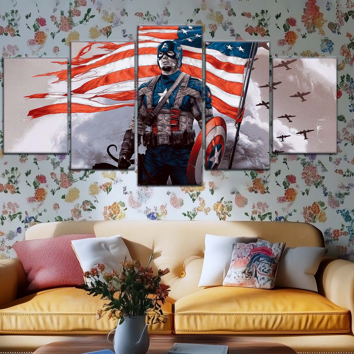 Marvel Wall Art - MCU5042 - Captain America - Marvel Cinematic Universe Poster - Marvel Cinematic Universe Canvas
