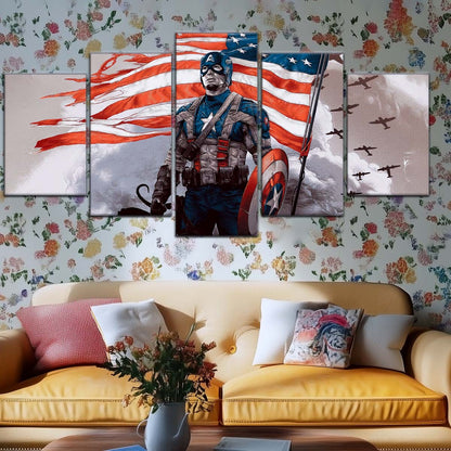 Marvel Wall Art - MCU5042 - Captain America - Marvel Cinematic Universe Poster - Marvel Cinematic Universe Canvas