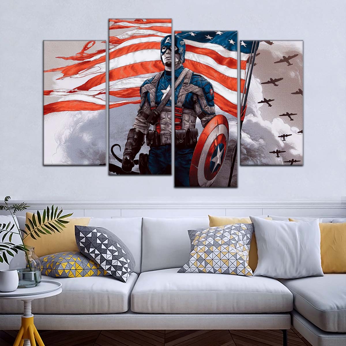 Marvel Wall Art - MCU5042 - Captain America - Marvel Cinematic Universe Poster - Marvel Cinematic Universe Canvas