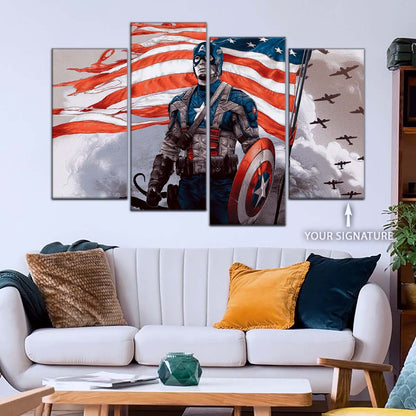 Marvel Wall Art - MCU5042 - Captain America - Marvel Cinematic Universe Poster - Marvel Cinematic Universe Canvas