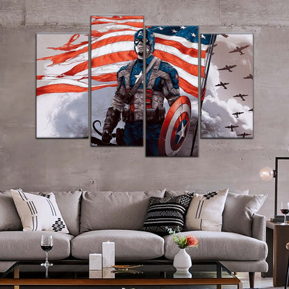 Marvel Wall Art - MCU5042 - Captain America - Marvel Cinematic Universe Poster - Marvel Cinematic Universe Canvas