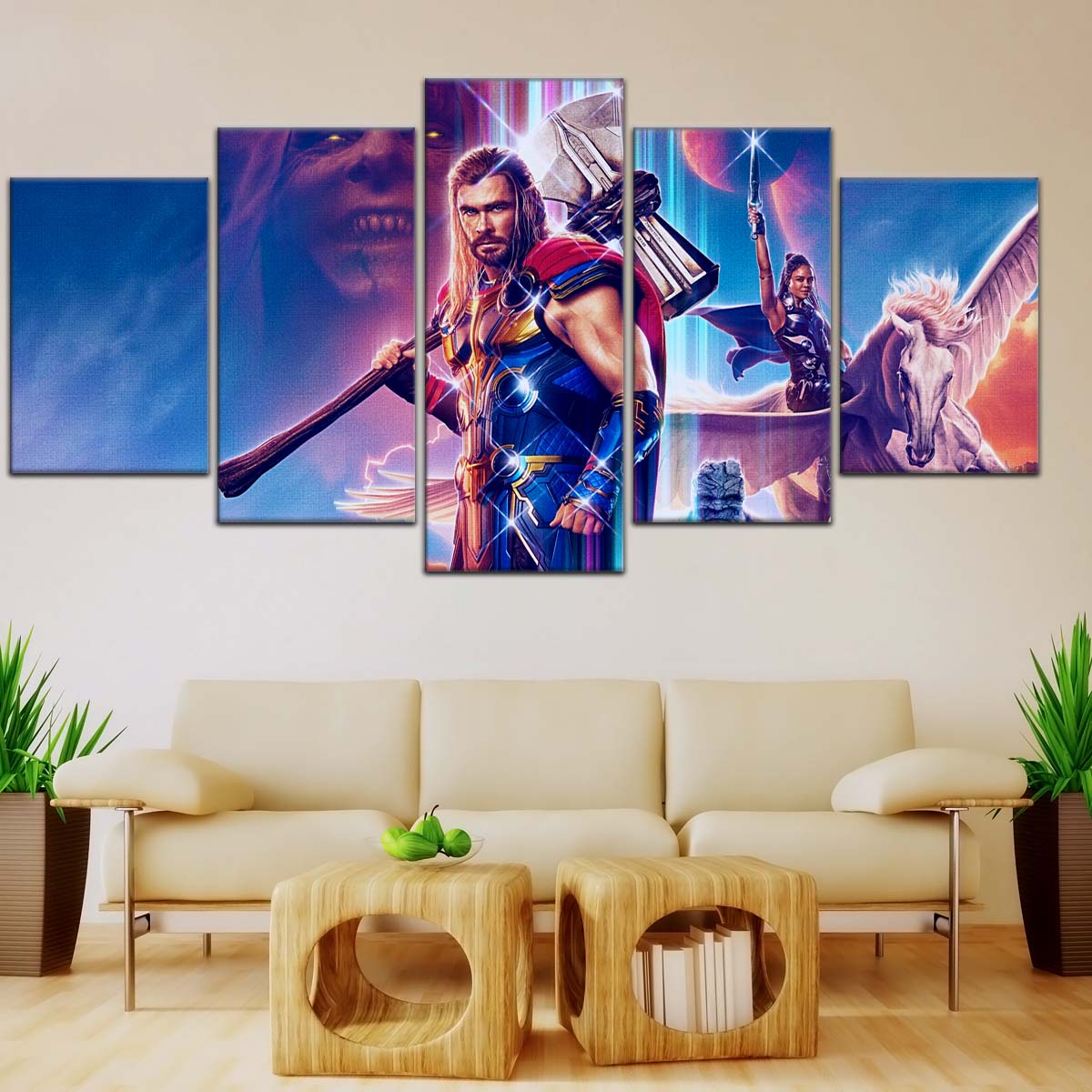 Marvel Wall Art - MCU5044 - Thor - Thor Love And Thunder - Marvel Cinematic Universe Poster - Marvel Cinematic Universe Canvas