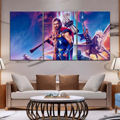 Marvel Wall Art - MCU5044 - Thor - Thor Love And Thunder - Marvel Cinematic Universe Poster - Marvel Cinematic Universe Canvas