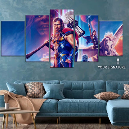 Marvel Wall Art - MCU5044 - Thor - Thor Love And Thunder - Marvel Cinematic Universe Poster - Marvel Cinematic Universe Canvas