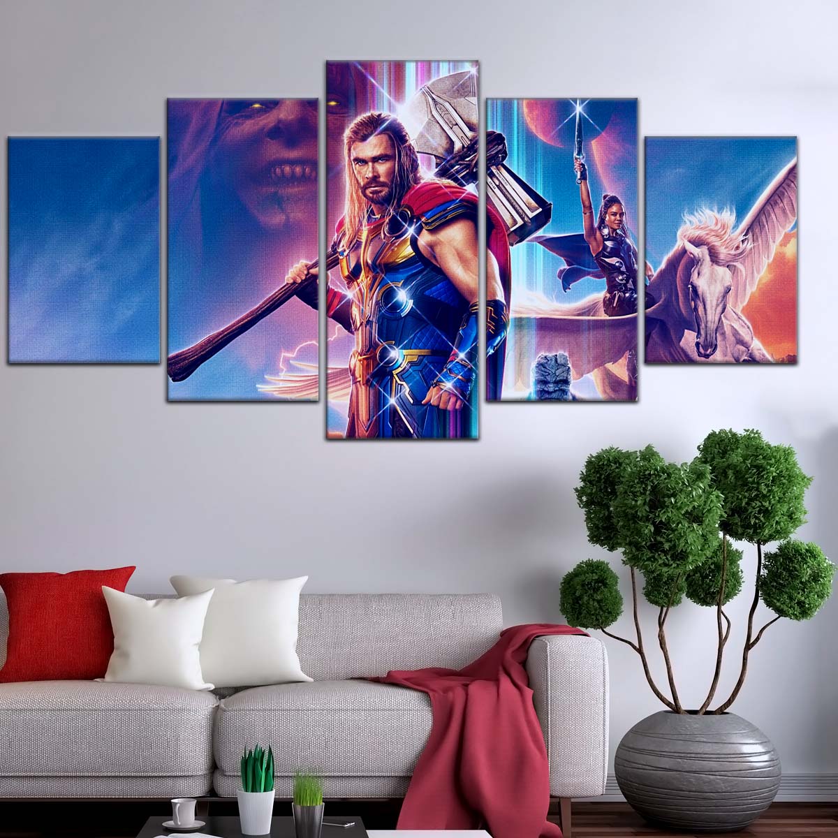 Marvel Wall Art - MCU5044 - Thor - Thor Love And Thunder - Marvel Cinematic Universe Poster - Marvel Cinematic Universe Canvas