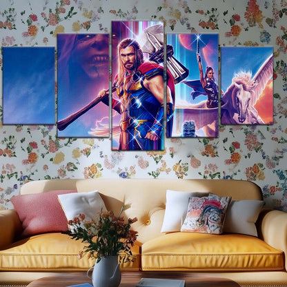 Marvel Wall Art - MCU5044 - Thor - Thor Love And Thunder - Marvel Cinematic Universe Poster - Marvel Cinematic Universe Canvas