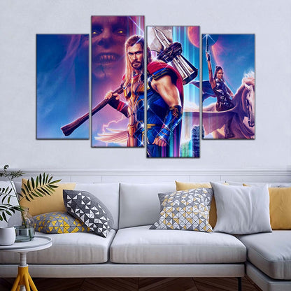 Marvel Wall Art - MCU5044 - Thor - Thor Love And Thunder - Marvel Cinematic Universe Poster - Marvel Cinematic Universe Canvas