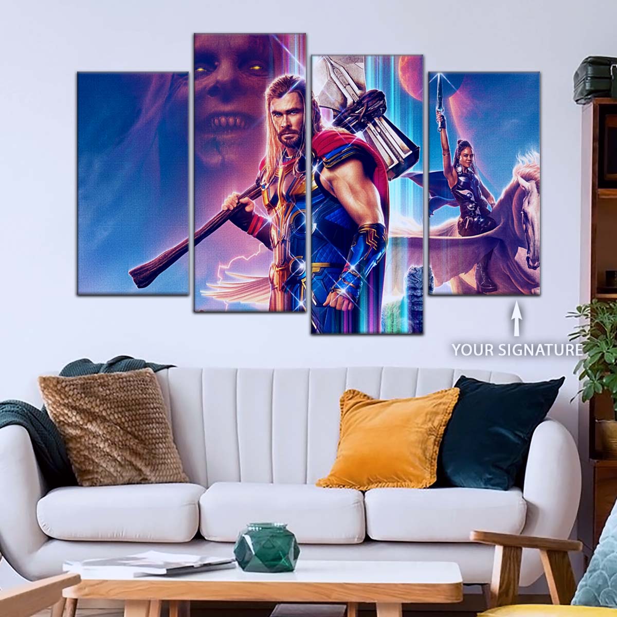 Marvel Wall Art - MCU5044 - Thor - Thor Love And Thunder - Marvel Cinematic Universe Poster - Marvel Cinematic Universe Canvas