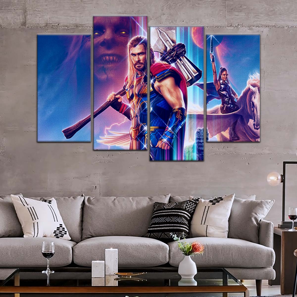 Marvel Wall Art - MCU5044 - Thor - Thor Love And Thunder - Marvel Cinematic Universe Poster - Marvel Cinematic Universe Canvas