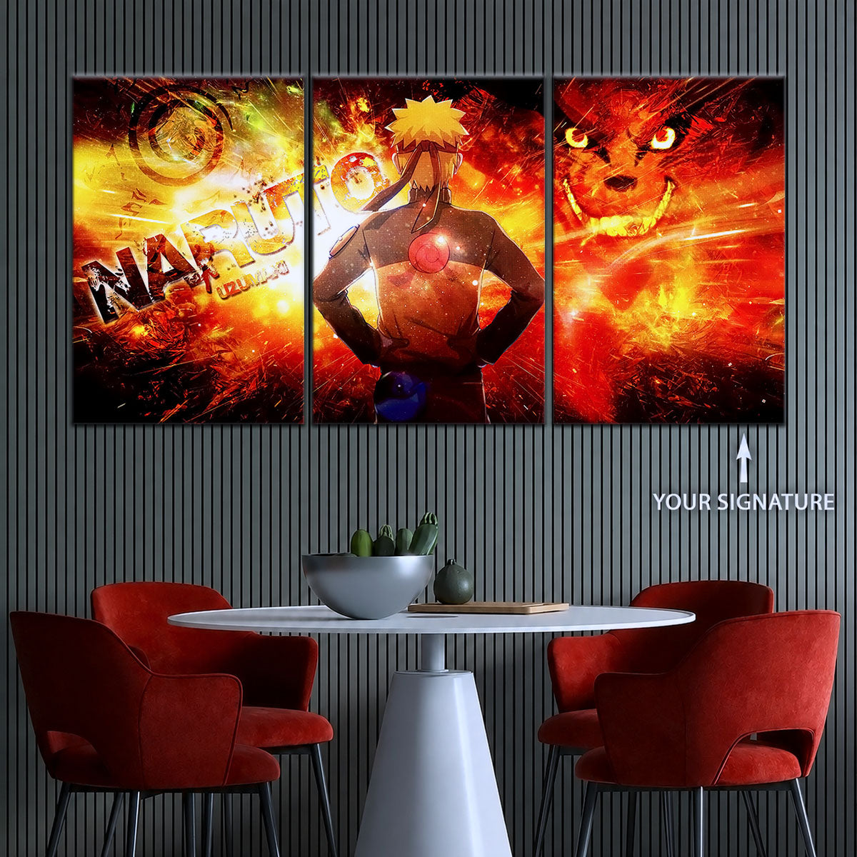 Naruto Canvas Wall Art - NA5004 - Kyubi Power Naruto Uzumaki