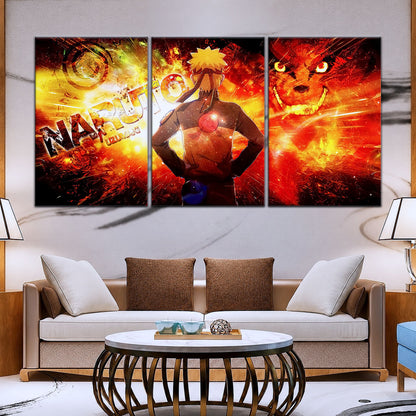 Naruto Canvas Wall Art - NA5004 - Kyubi Power Naruto Uzumaki