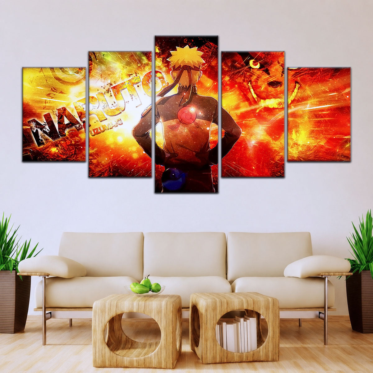 Naruto Canvas Wall Art - NA5004 - Kyubi Power Naruto Uzumaki