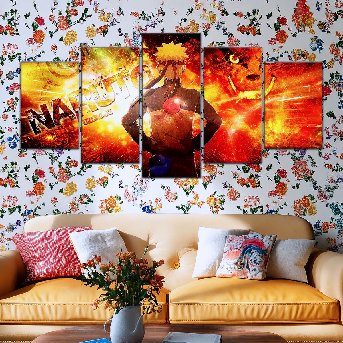 Naruto Canvas Wall Art - NA5004 - Kyubi Power Naruto Uzumaki