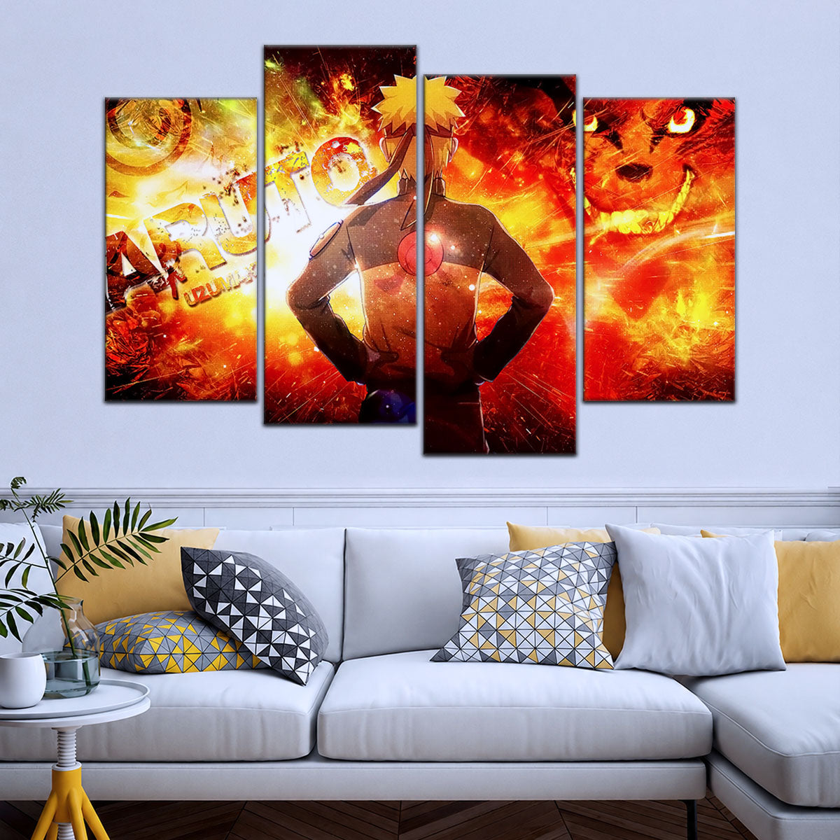 Naruto Canvas Wall Art - NA5004 - Kyubi Power Naruto Uzumaki