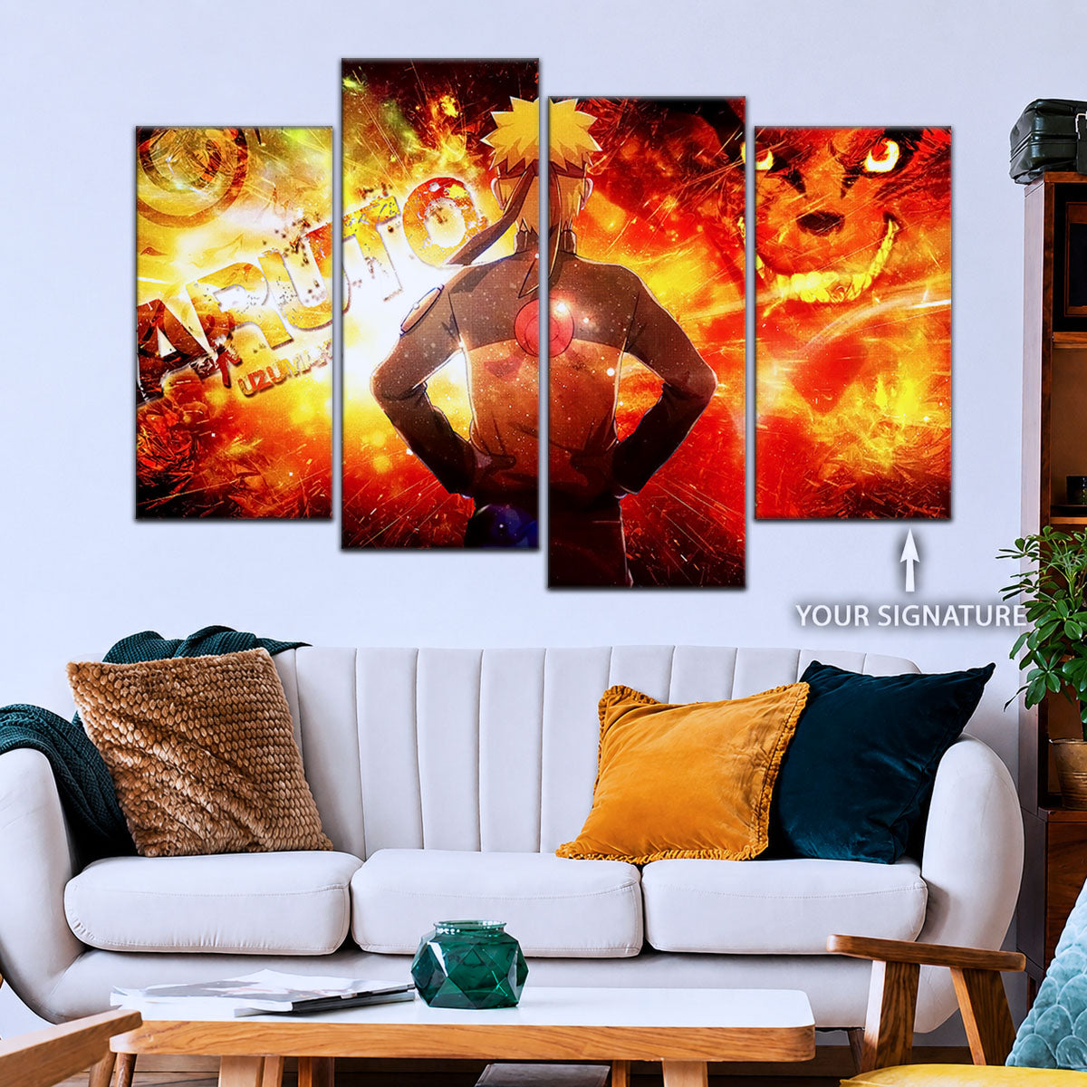 Naruto Canvas Wall Art - NA5004 - Kyubi Power Naruto Uzumaki
