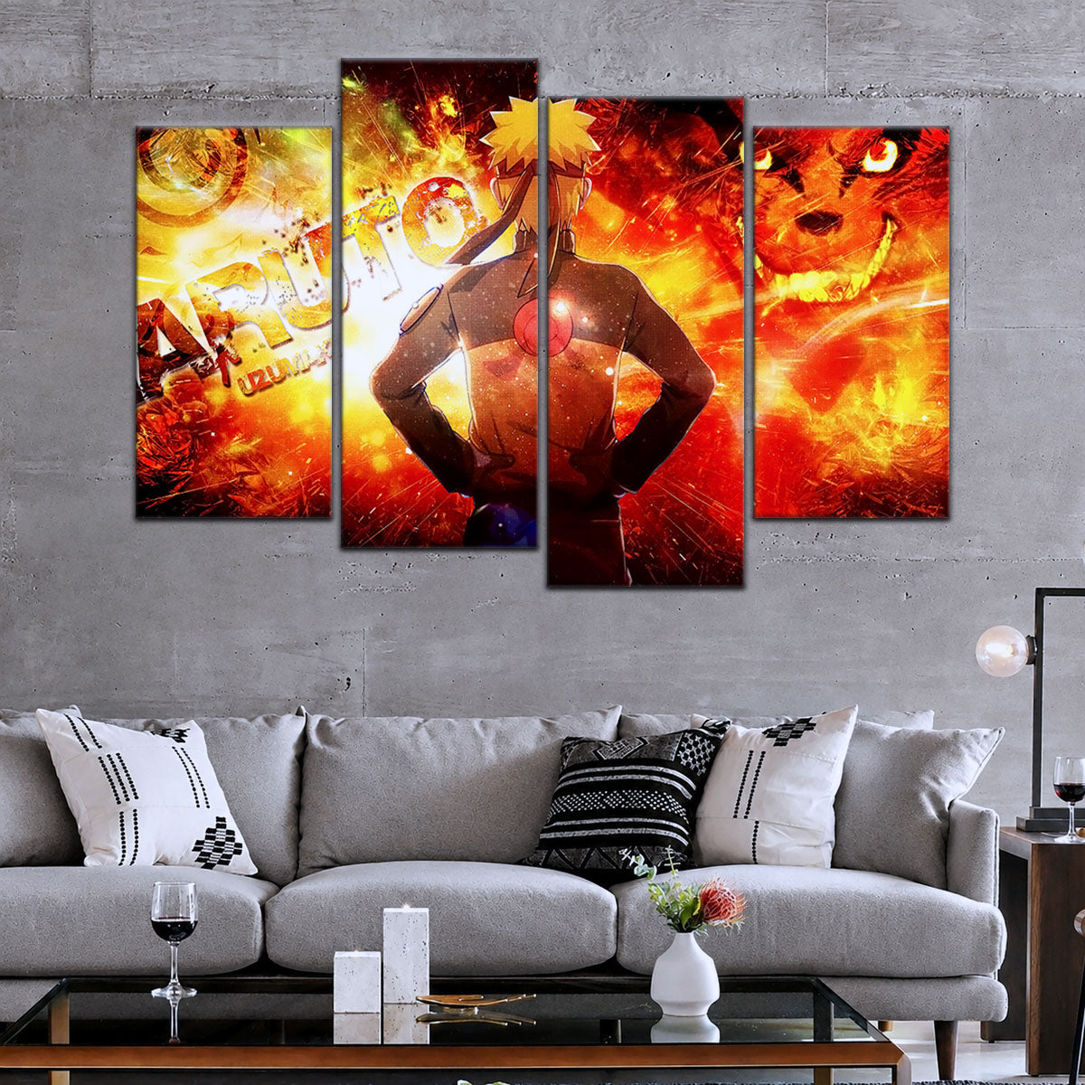 Naruto Canvas Wall Art - NA5004 - Kyubi Power Naruto Uzumaki