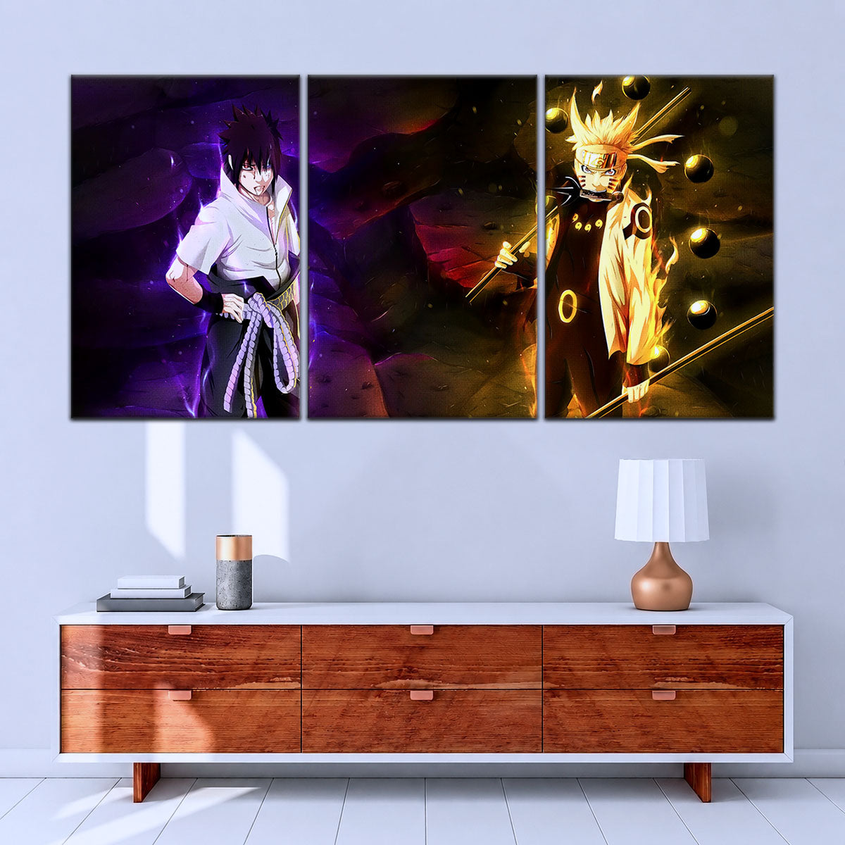 Naruto Canvas Wall Art - NA5005 - Naruto Uzumaki - Sasuke Uchiha