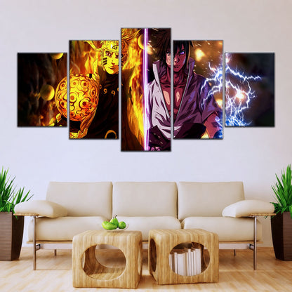Naruto Canvas Wall Art - NA5006 - Naruto Uzumaki - Sasuke Uchiha