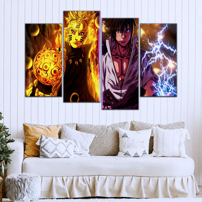 Naruto Canvas Wall Art - NA5006 - Naruto Uzumaki - Sasuke Uchiha