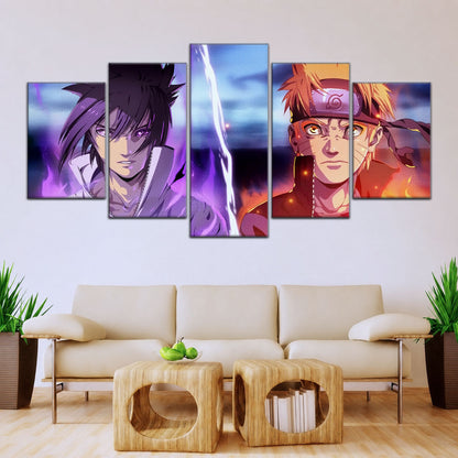 Naruto Canvas Wall Art - NA5007 - Naruto Uzumaki - Sasuke Uchiha