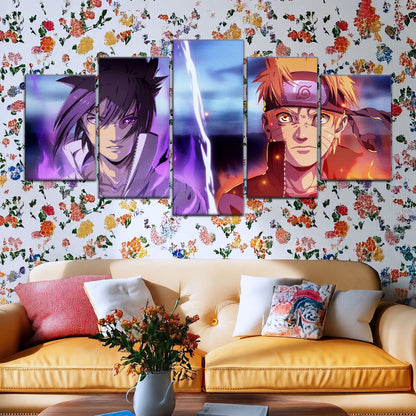 Naruto Canvas Wall Art - NA5007 - Naruto Uzumaki - Sasuke Uchiha