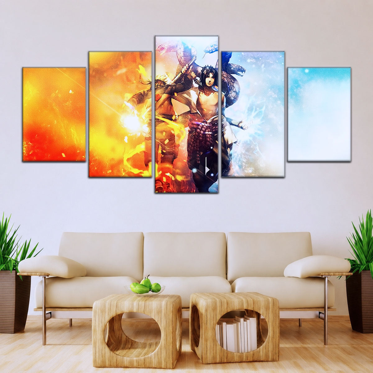 Naruto Canvas Wall Art - NA5008 - Naruto Uzumaki - Sasuke Uchiha