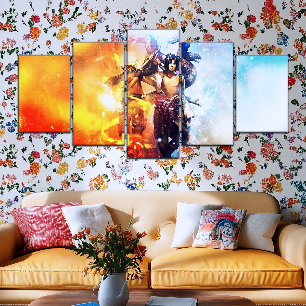 Naruto Canvas Wall Art - NA5008 - Naruto Uzumaki - Sasuke Uchiha