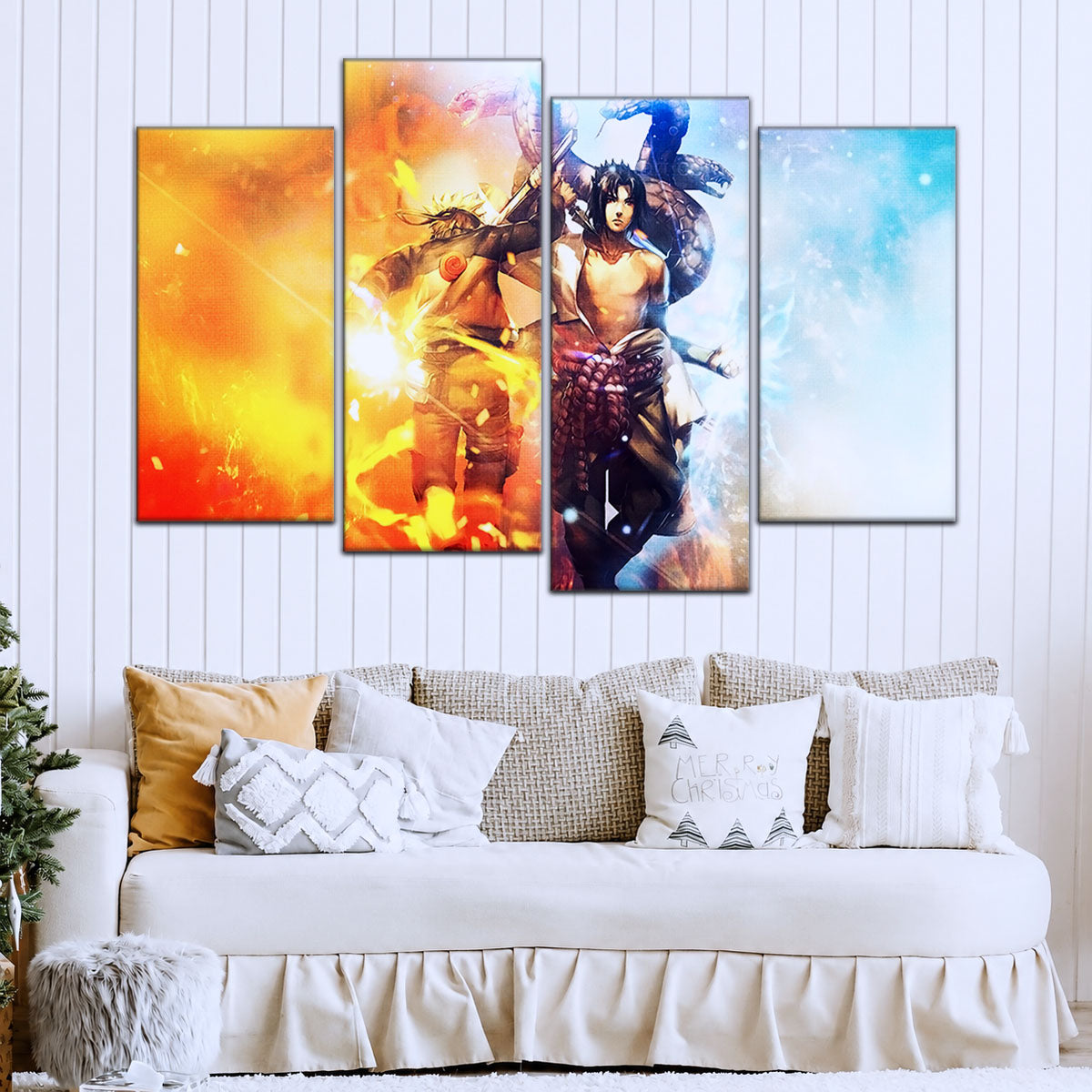 Naruto Canvas Wall Art - NA5008 - Naruto Uzumaki - Sasuke Uchiha