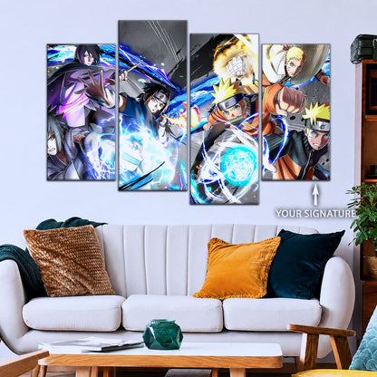 Naruto Canvas Wall Art - NA5009 - Naruto Uzumaki - Sasuke Uchiha