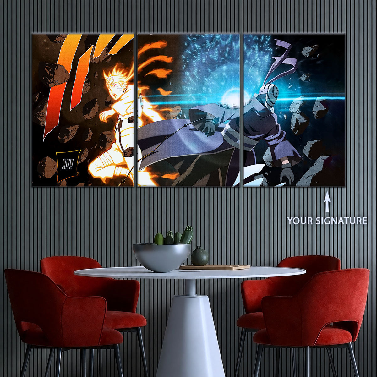 Naruto Canvas Wall Art - NA5011 - Naruto Uzumaki - Obito Uchiha Sage of Six Paths
