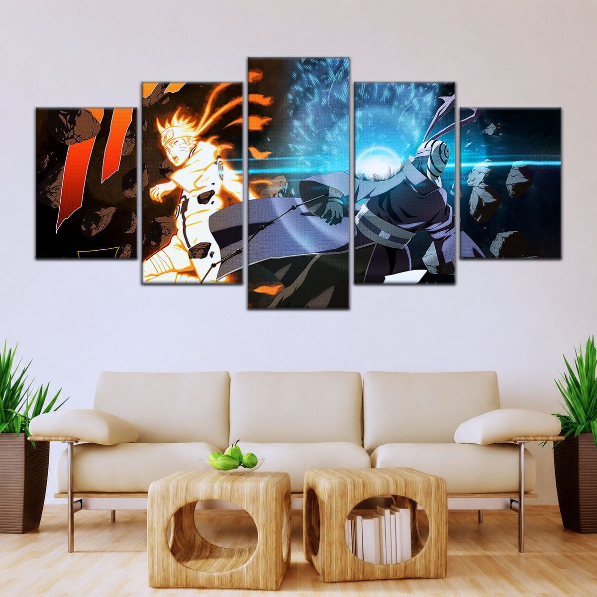 Naruto Canvas Wall Art - NA5011 - Naruto Uzumaki - Obito Uchiha Sage of Six Paths